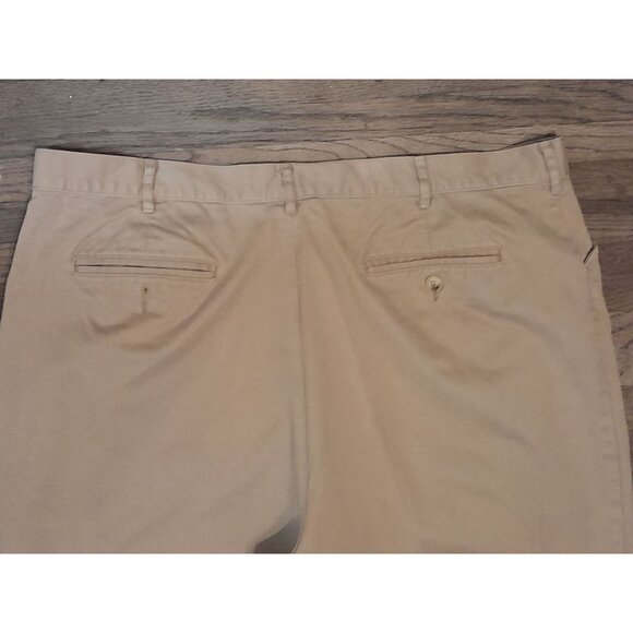 Vintage Y2K Tommy Hilfiger Wide Leg 42 x 32 Baggy Streetwear Chino Pants Tan - Picture 4 of 7